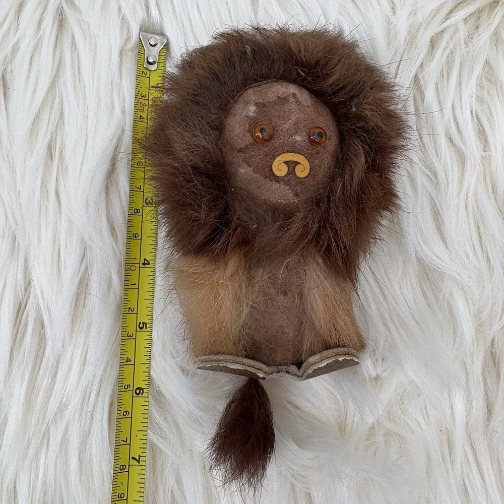 Vintage Handmade Mink Fur Animal Toy 5